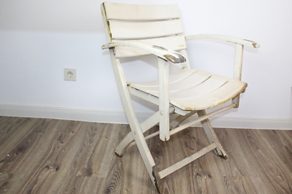 Gartenstuhl Klappstuhl | shabby vintage weiß