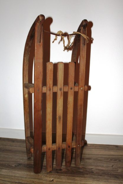 Großer Schlitten mit Seil shabby – Bild 7