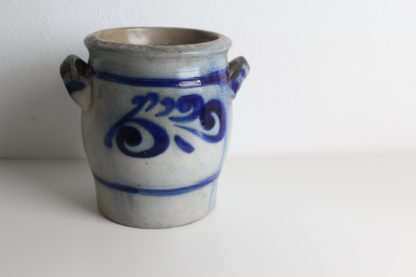 Krug Steinzeug Blau/Grau Handarbeit – Bild 6