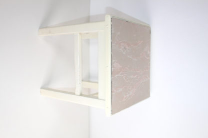 Vintage Hocker | shabby weiß – Bild 6