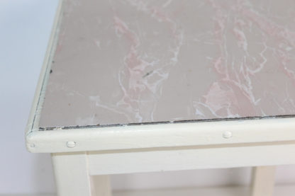 Vintage Hocker | shabby weiß – Bild 7
