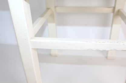 Vintage Hocker | shabby weiß – Bild 8