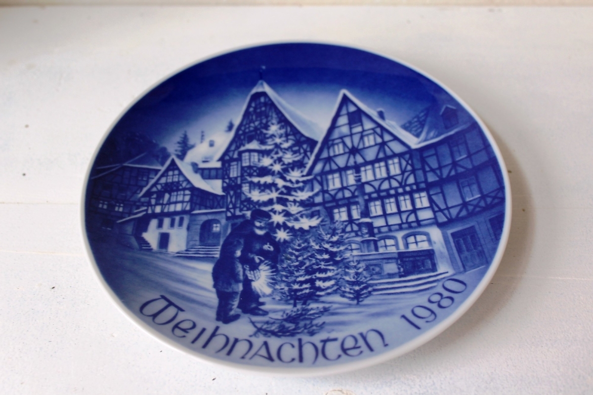 Vintage Wandteller Weihnachten Bareuther Porzellan Mon Ami(e) Vintage