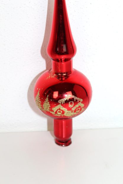 Vintage Weihnachtsbaumspitze in Rot – Bild 5