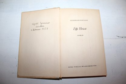 Theodor Fontane - Effi Briest - antiker Roman 1951 – Bild 4