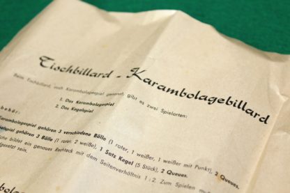Tischbillard | Karambolagebillard | vintage inkl. Zubehör – Bild 6