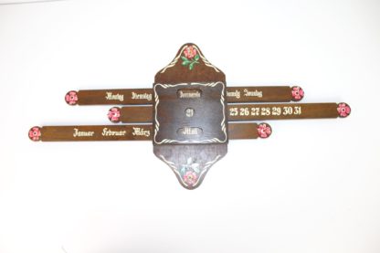 Vintage Wandkalender aus Holz – Bild 3