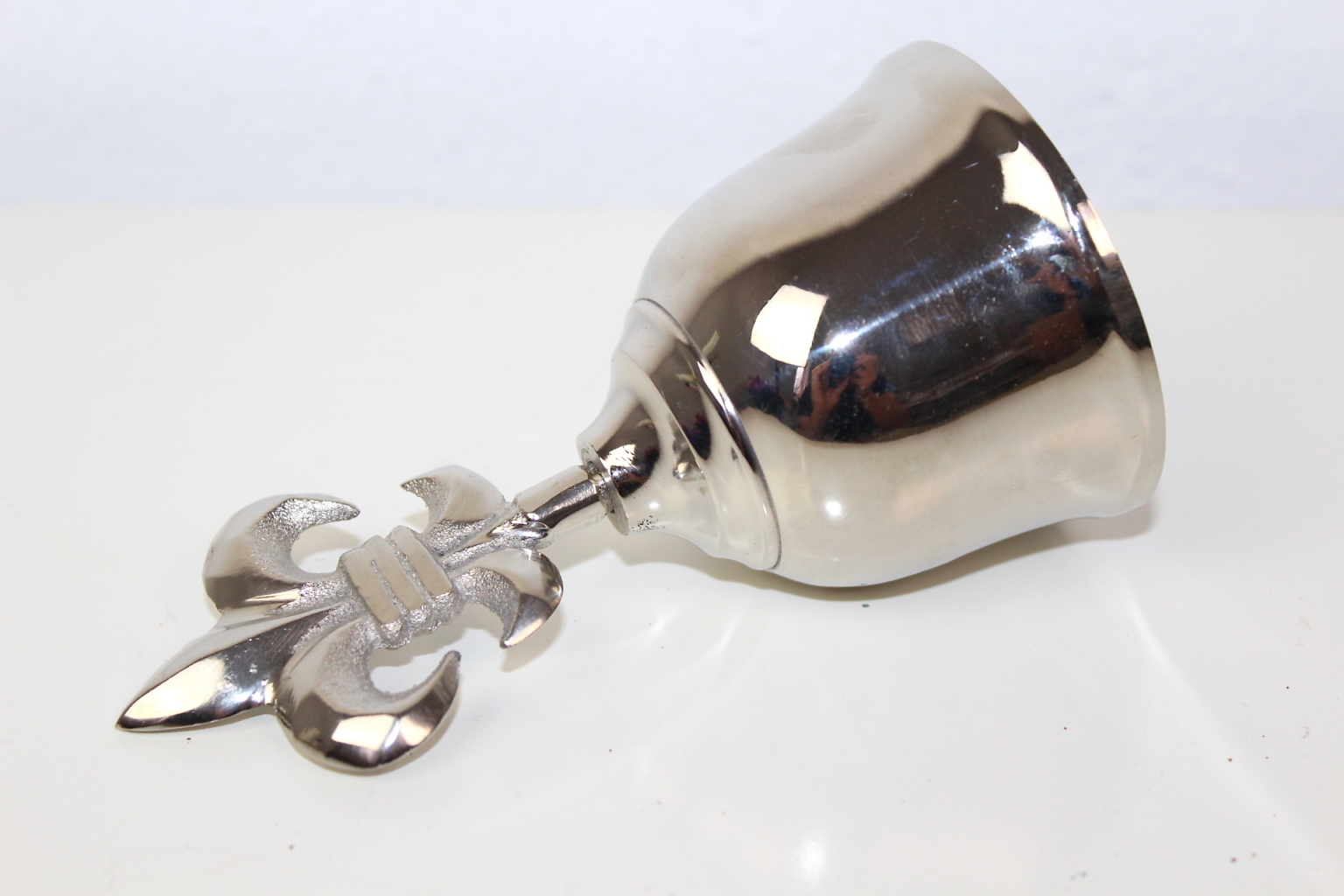 Buddhistische Meditationsglocke Mit Dorje Griff - 12,5cm Gold Ritualglocke