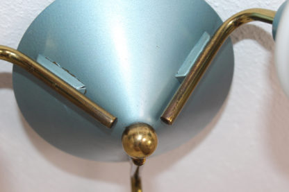 Vintage Deckenlampe | dreiflammig | eisblau – Bild 5