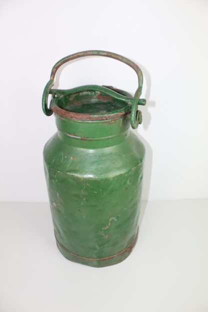 Antike Milchkanne mit Patina | grün vintage – Bild 3