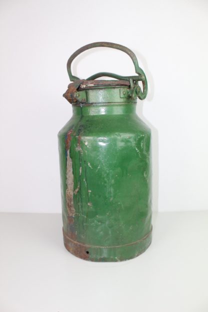 Antike Milchkanne mit Patina | grün vintage – Bild 6