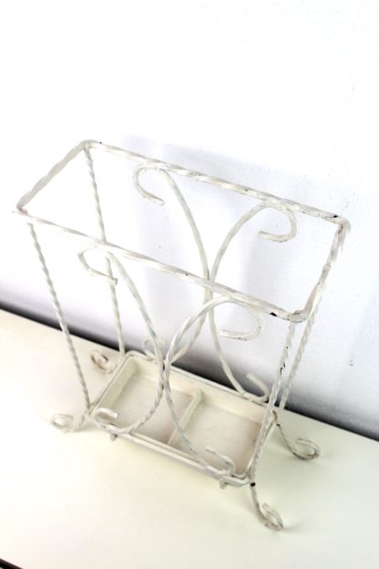 Vintage Schirmständer | shabby weiß – Bild 3