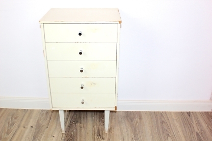 Vintage Schränkchen mit Schubladen in weiß | shabby vintage