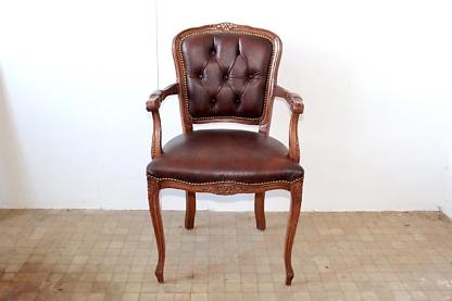 Antiker Polsterstuhl | Thron | vintage
