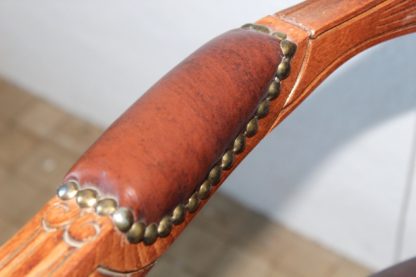 Antiker Polsterstuhl | Thron | vintage – Bild 7