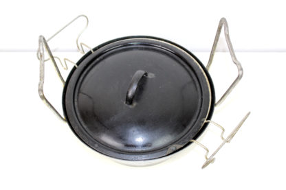 Friteuse | Emaille-Topf -- vintage schwarz – Bild 3