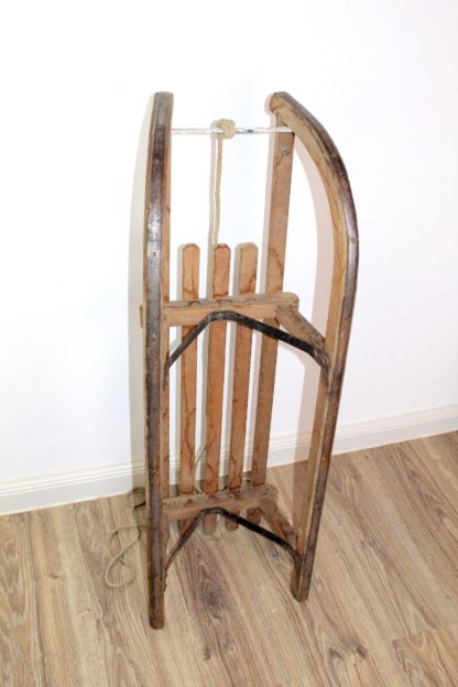 Großer Schlitten mit Seil | vintage – Bild 7