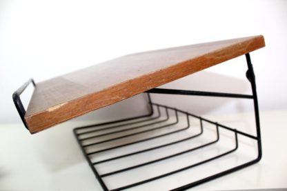 Vintage Wandboard | Metall mit Holz – Bild 3