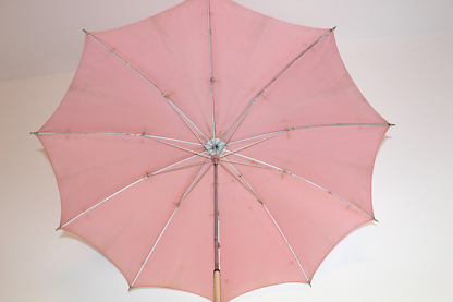 Wunderschöner antiker Schirm | rosa | vintage