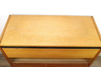 Vintage Schuhschrank mit 3 Klappen, Furnier – Bild 9