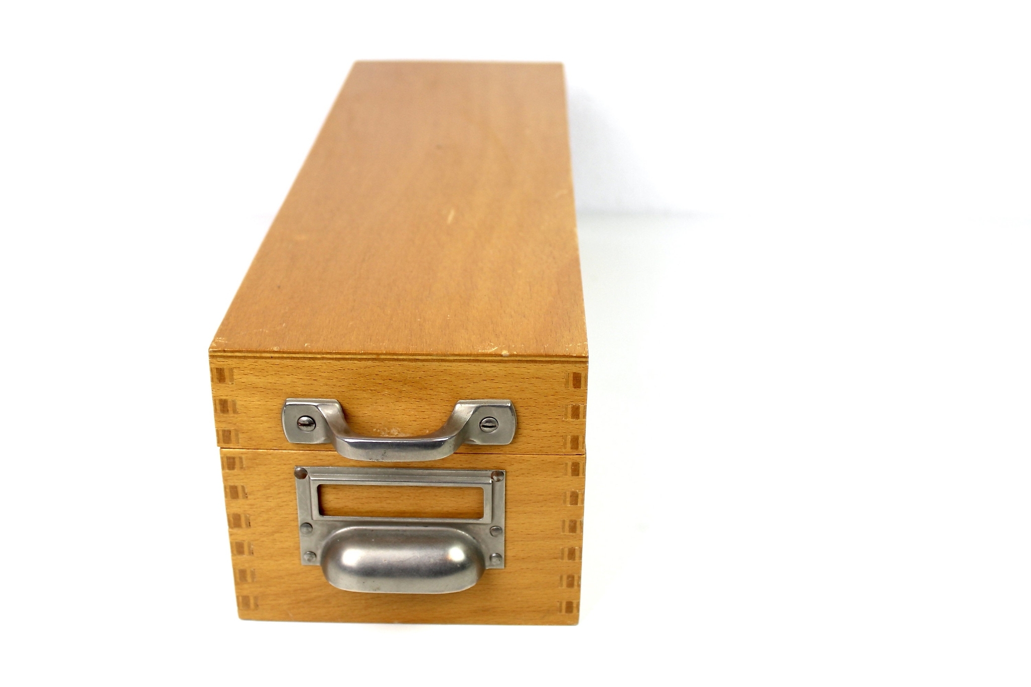 Fosoloni Karteikartenbox Holz - Lernkarteibox Mit Deckel Für Vokabeln & Formeln