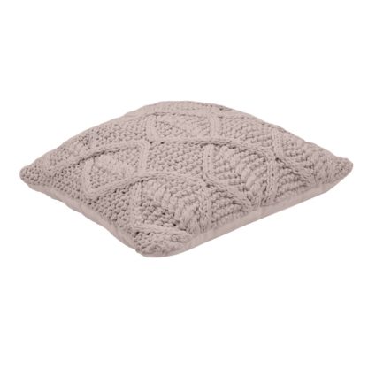 Strickkissen Overseas Diamond | 45x45cm | blush – Bild 5