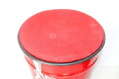 Coca Cola Tonne | Sitztonne | rot | Blech | Stoff | vintage – Bild 5