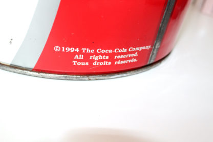 Coca Cola Tonne | Sitztonne | rot | Blech | Stoff | vintage – Bild 7