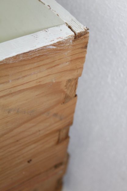 2 antike Schubladen aus Weichholz | rot |. vintage – Bild 6