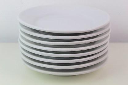 8 massive Keramik-Kuchenteller | vintage