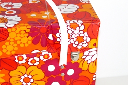 Kühltasche | Kunststoff | mit Isolierung | 2 Fächer | Vintage – Bild 6