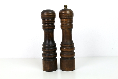 Salzstreuer und Pfeffermühle | Holz | Vintage