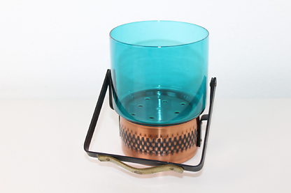 Vintage Eiswürfelbehälter | Kupfer blau