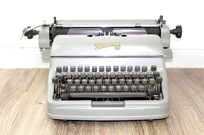 Vintage Schreibmaschine "Rheinmetall" Großschreibmaschine