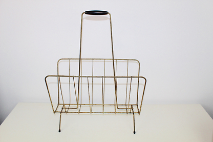 Mid century Zeitungsständer aus Messing