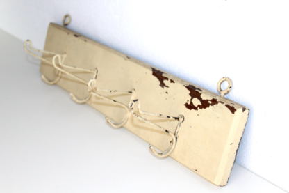 Antike Hakenleiste | shabby cremeweiß