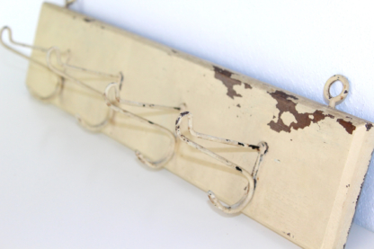Antike Hakenleiste | shabby cremeweiß – Bild 6