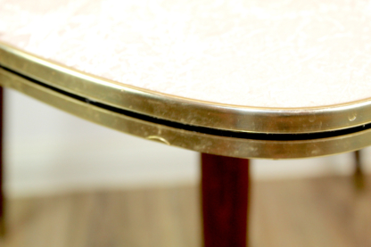Beistelltisch | Blumenhocker | Couchtisch | Holz | Messing | Mid Century |  1950 | vintage – Bild 5