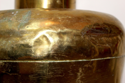 Bodenvase aus Messing mit Kupferfuß – Bild 9