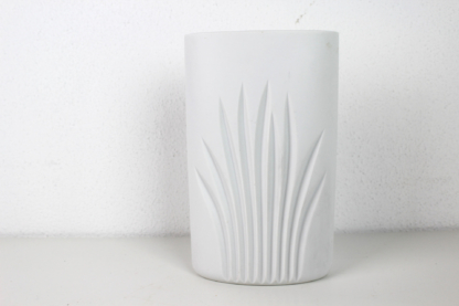 Ovale Rosenthal-Vase | Porzellan weiß matt