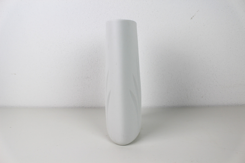 Ovale RosenthalVase Porzellan weiß matt Mon Ami(e) Vintage