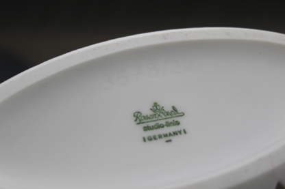 Ovale Rosenthal-Vase | Porzellan weiß matt – Bild 6