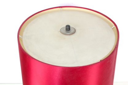 Tischlampe | Messing | roter Schirm | 1940 | Vintage – Bild 5