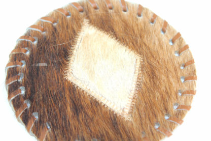 3 Untersetzer | Leder | vintage – Bild 4