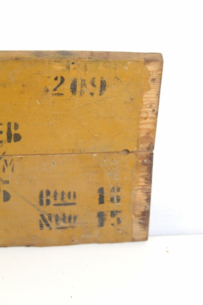 Altes Holzschild "No. 209 Degussa Farbenbetrieb Frankfurt/M" | vintage – Bild 4