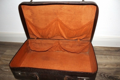 Antiker Leder-Koffer dunkelbraun – Bild 4