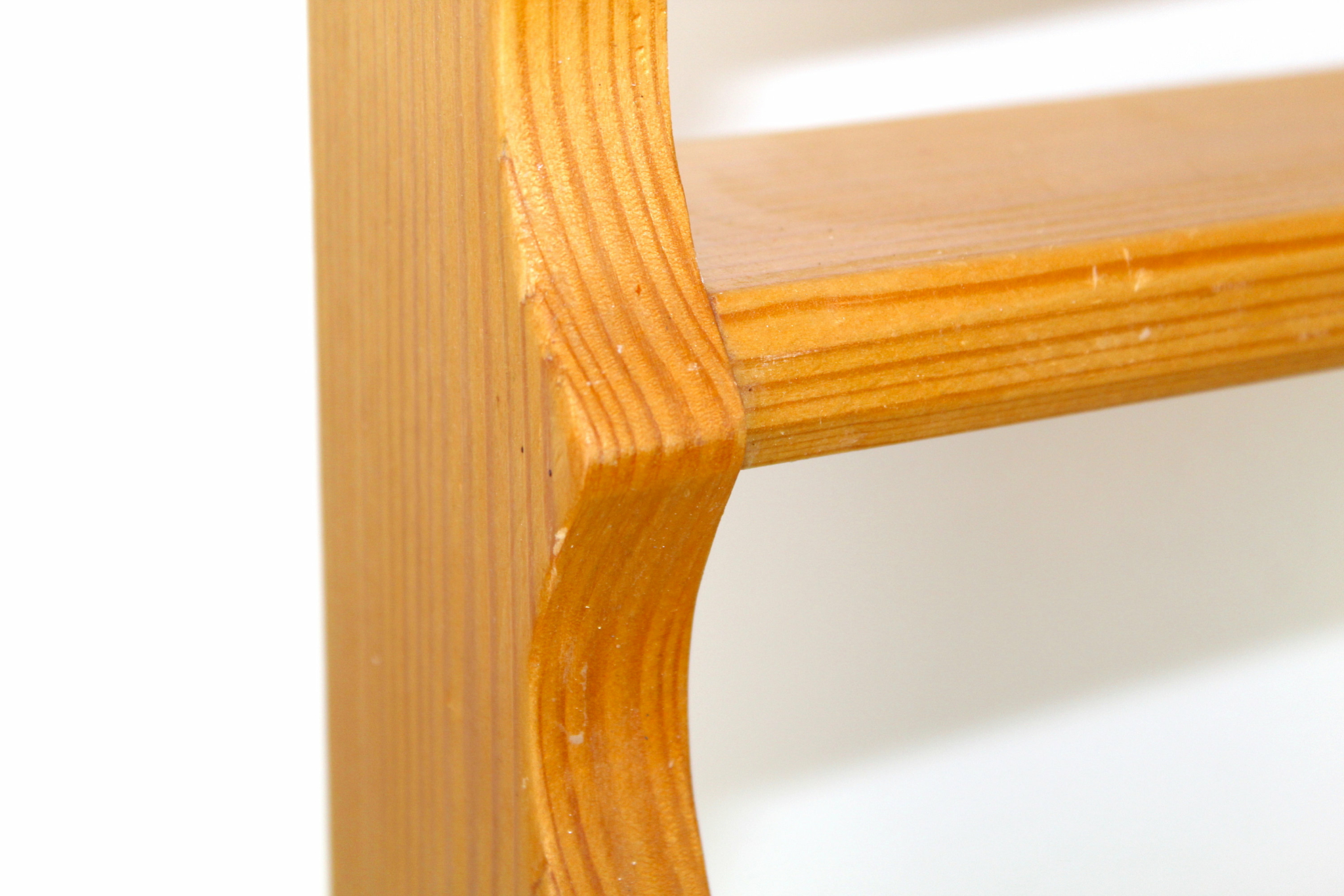 Kleines Gewürzregal | Landhaus | geschwungene Kanten | Holz | Vintage