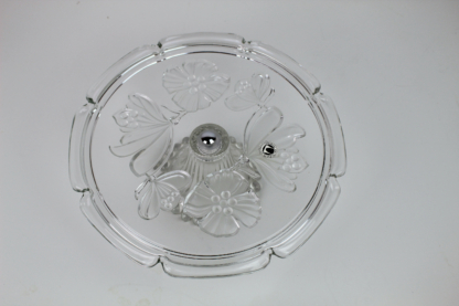 Tortenplatte mit Fuß | Walther Glas | Blumenverzierung | vintage – Bild 10