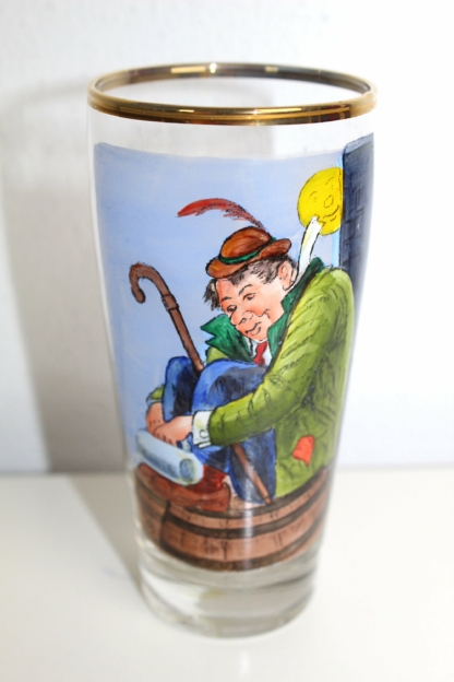 Trinkglas | "O'Trautes Heim, I trau mi net heim" | 0,25 l vintage – Bild 2