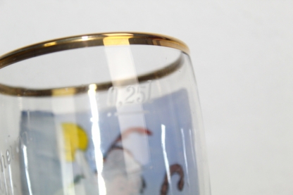 Trinkglas | "O'Trautes Heim, I trau mi net heim" | 0,25 l vintage – Bild 3